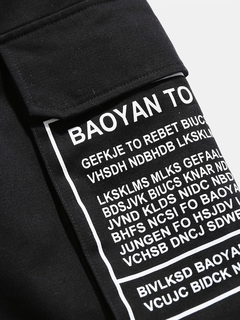 Sommer Shorts Herren mit Letter-Print Streetstyle Look - Milan