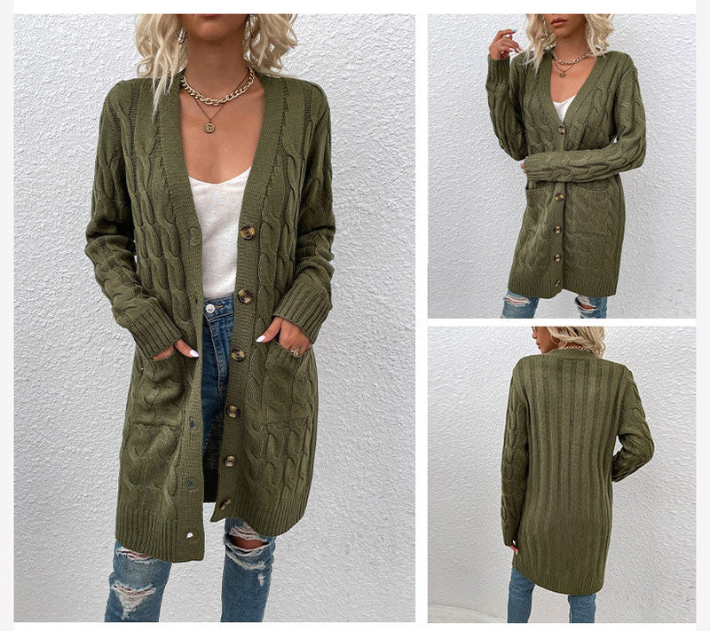 Damen Strick-Cardigan mit Taschen – Noelle