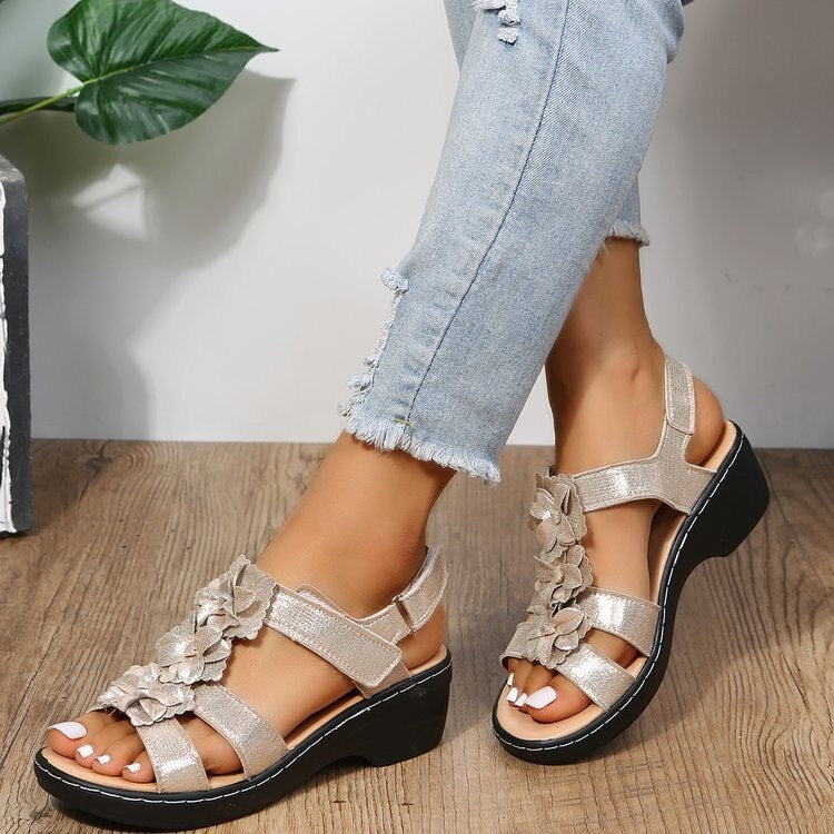 Retro Sommer-Sandalen für Damen – Aurelia