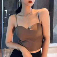 Set von 4 Leichten Tanktops mit Eingebautem Bandeau BH - Tiana