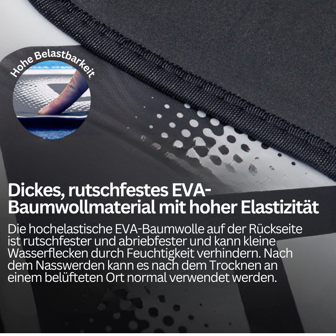 Dickes, rutschfestes EVA-Baumwollmaterial, hohe Elastizität, abriebfest, wasserabweisend.