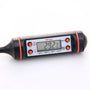Digitales Küchenthermometer TP101, schwarz-rot, LCD-Anzeige, Temperaturmessung.