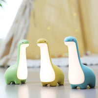 Blaue Dinosaurier-Nachtlampe aus Silikon, LED, Kinderzimmer, Baby, dekorativ.