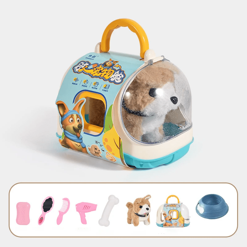 Laufender Plüschhund mit Bewegung – Interaktives Kuscheltier für Kinder