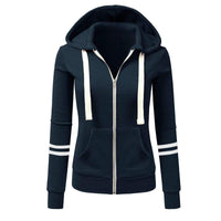 Damen Kapuzen Hoodie mit Reißverschluss aus Wolle – Beatrice