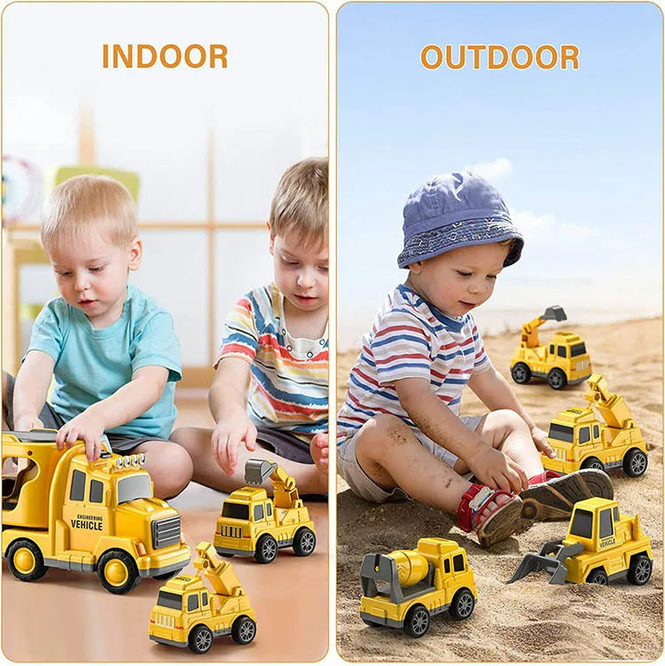 Spielzeug-Stadttransporter mit Licht- & Soundeffekten – inklusive Fahrzeuge