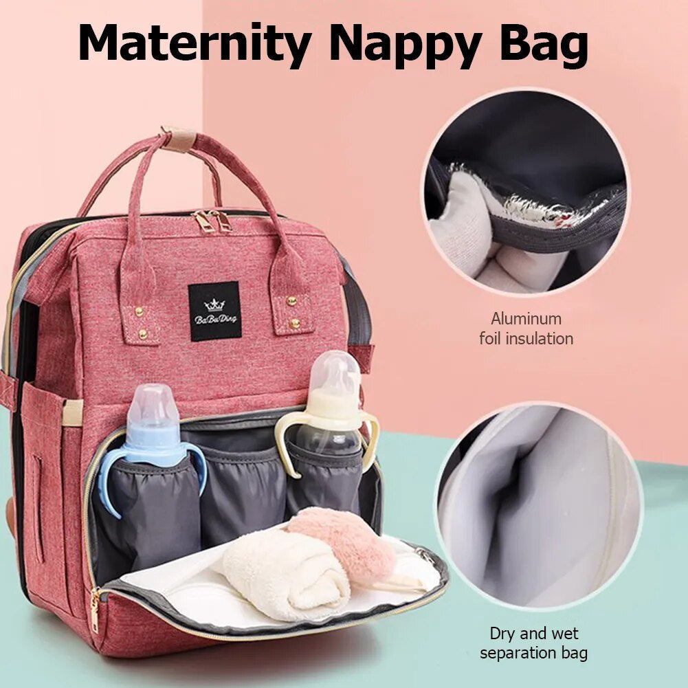 Multifunktionale Wickeltasche mit Wickelauflage – CarryNest