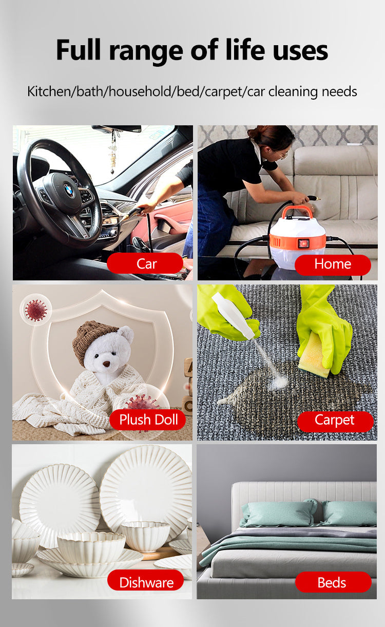 Auto-Innenraum, Sofa-Reinigung, Plüschpuppe, Teppichpflege, Geschirr, Bett; vielseitige Nutzung.