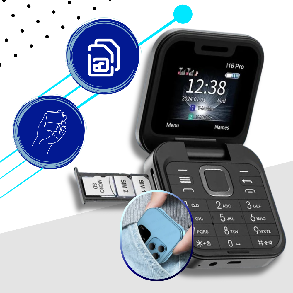 Kompaktes Klapphandy Dual SIM – FlexFold