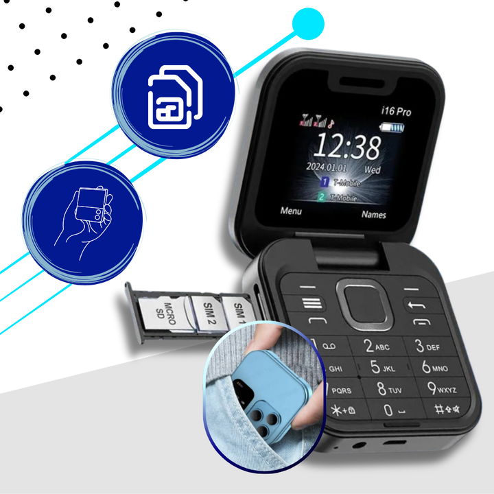 Kompaktes Klapphandy Dual SIM – FlexFold