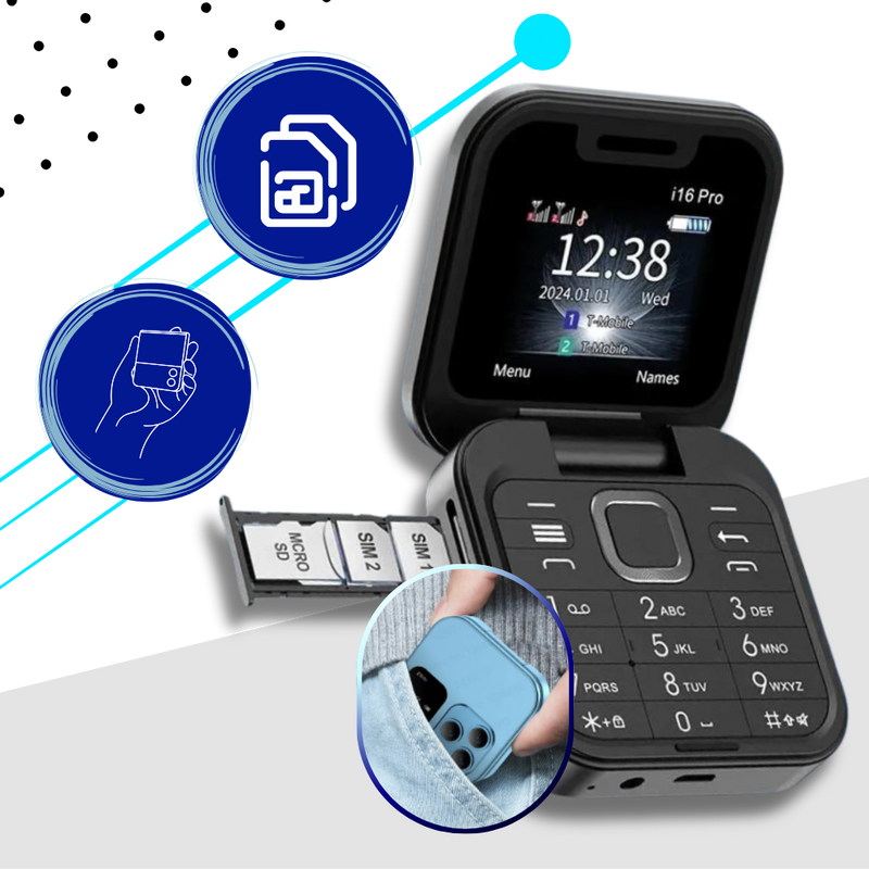 Kompaktes Klapphandy Dual SIM – FlexFold