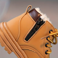 Wasserfeste Fleece-Herbststiefel für Jungen – Mit Warmfutter & Profilsohle