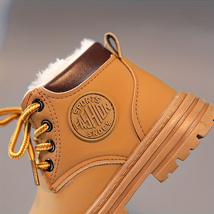 Wasserfeste Fleece-Herbststiefel für Jungen – Mit Warmfutter & Profilsohle