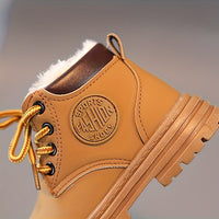 Wasserfeste Fleece-Herbststiefel für Jungen – Mit Warmfutter & Profilsohle
