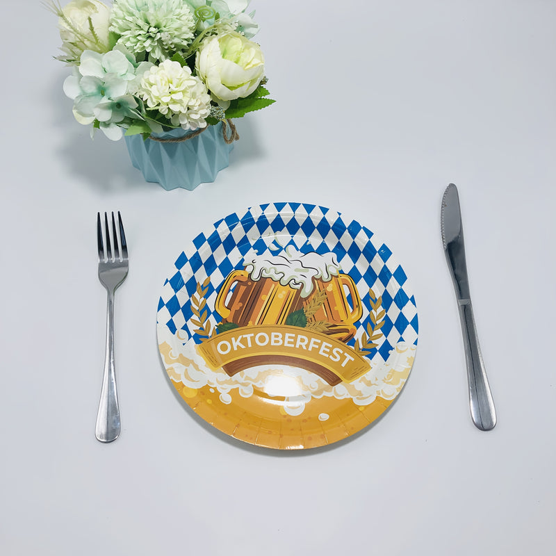 Papier Teller Set (verschiedene Größen) – WiesnTeller Oktoberfest 2025