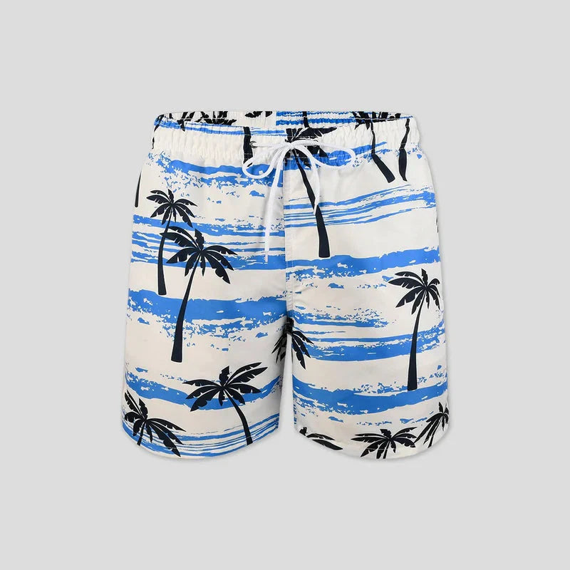 Luftige Sommer Shorts mit Palmenprint für Herren – Nico