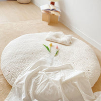 Gepolsterte Baby-Krabbelmatte aus Baumwolle mit Tiermotiv-Stickerei – 80 cm