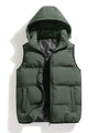 Strapazierfähige Gepolsterte Herren Weste mit Kapuze – Herbstedition Leonardo