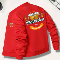 Herren Bomberjacke mit Oktoberfest-Bier-Print – Georg Oktoberfest 2025