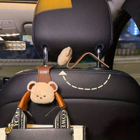 Auto-Rückenlehnenhaken mit Bärendesign – Praktische Aufbewahrung für unterwegs (1+1 Gratis)