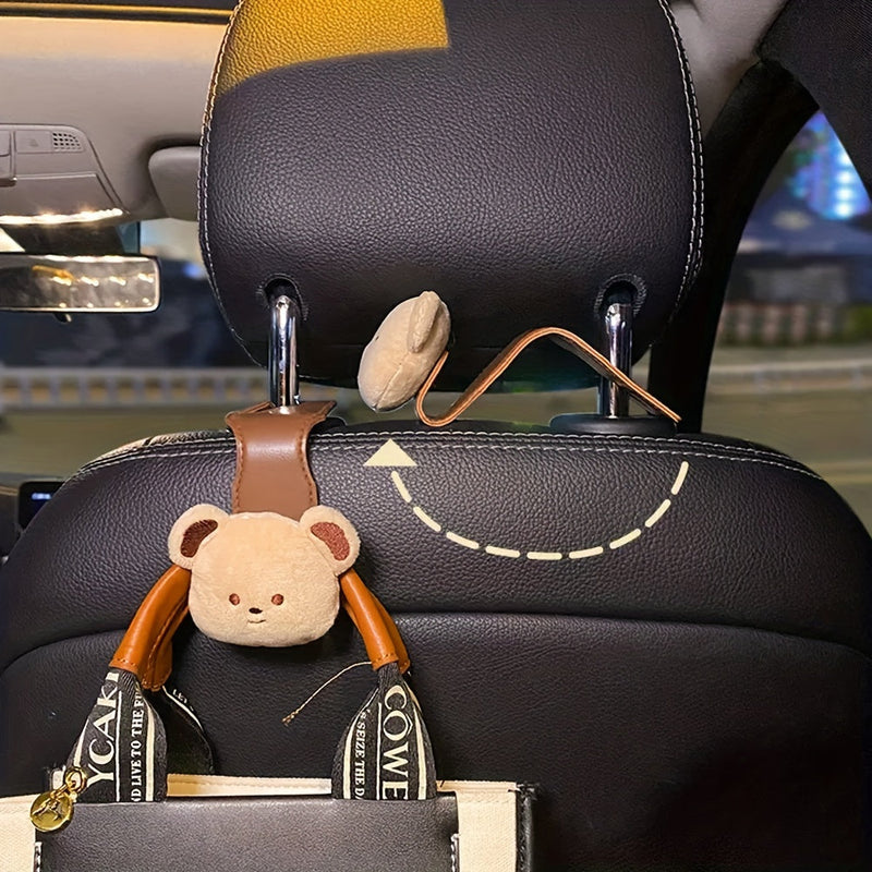 Auto-Rückenlehnenhaken mit Bärendesign – Praktische Aufbewahrung für unterwegs (1+1 Gratis)