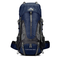 Blauer Tofvnr Wanderrucksack 65+5L, wasserdicht, Outdoor, Trekking, Camping, robustes Design.
