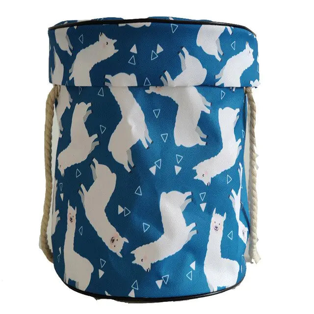 Große faltbare Spielzeug-Aufräummatte mit Korbfunktion für Kinderzimmer