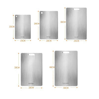 Edelstahl-Schneidebrett, antibakteriell, schimmelresistent, verschiedene Größen, Küche.