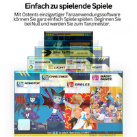 Tanzspiel-Software GroovePlay5, farbenfrohe Benutzeroberfläche, Anfänger bis Experte, Ostents.