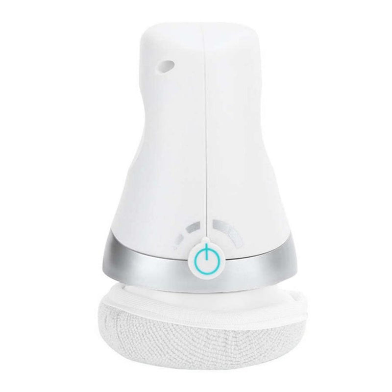 Elektrische Reinigungsbürste weiß, kabellos, für Gesichtspflege und Hautreinigung.