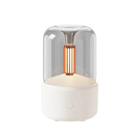 Schwarzer elektrischer Aromatherapie-Diffuser, Glas, modern, Luftbefeuchter, stilvolles Design.
