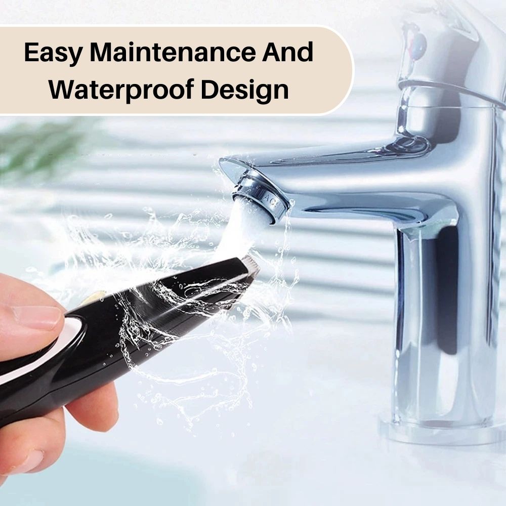 Elektrischer Rasierer, wasserdicht, schwarz, spritzwassergeschützt, einfache Reinigung, Badezimmer.