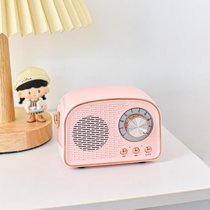Vintage Bluetooth Lautsprecher mit FM-Radio – RetroVibe