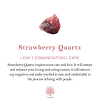 Roter Strawberry Quarz Kristall, Heilstein für Liebe, Kommunikation, Pflege, spirituelle Energie.