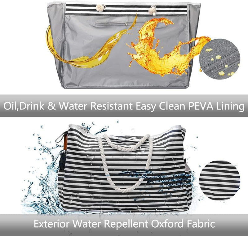 Wasserdichte Extra Große Strandtasche mit Bonus-Reiseetui – CoastCarry