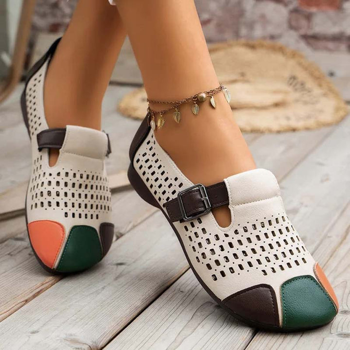 Herbstliche Damen Sandalen mit Schnalle – Zoë