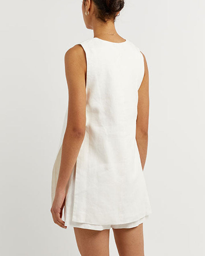 Damen Zomerset mit ärmellosem Gilet und Hochbundshorts – Sylvie