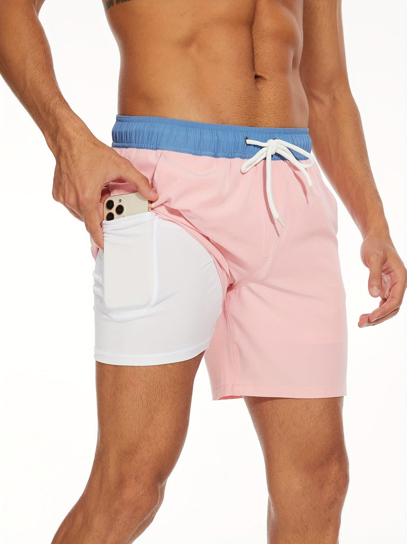 Schnelltrocknende Herren Bade-Shorts mit Stretch & Handytasche – Jonas