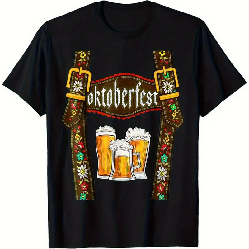 Herren Kurzarm T-Shirt – Hansi Oktoberfest 2025