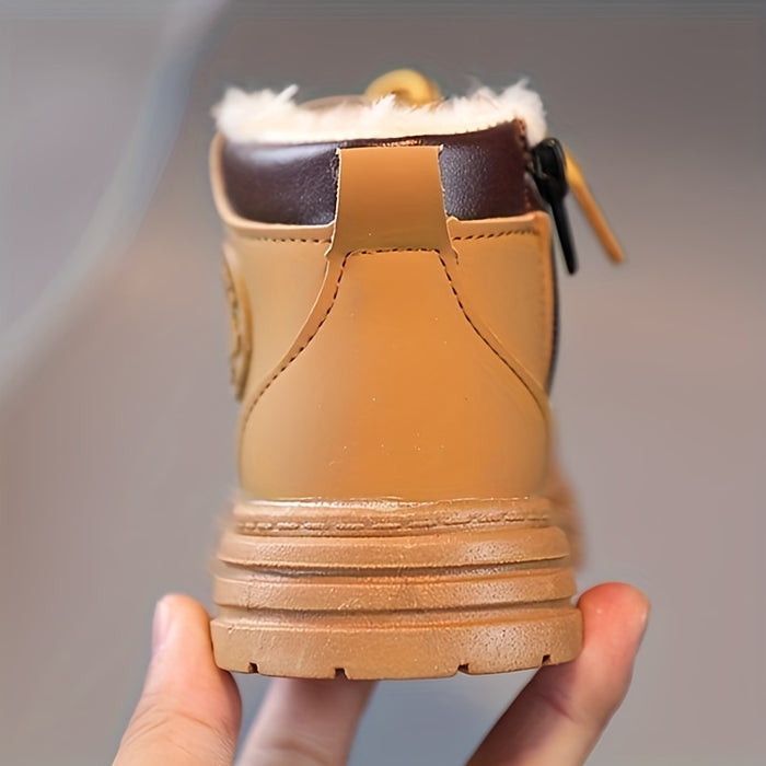 Wasserfeste Fleece-Herbststiefel für Jungen – Mit Warmfutter & Profilsohle