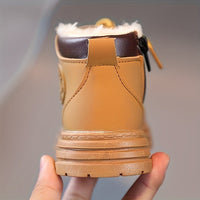 Wasserfeste Fleece-Herbststiefel für Jungen – Mit Warmfutter & Profilsohle