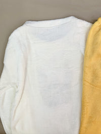 Damen Pyjama Set aus Fleece mit Stickerei & Rundhals für Herbst/Winter – Alissa