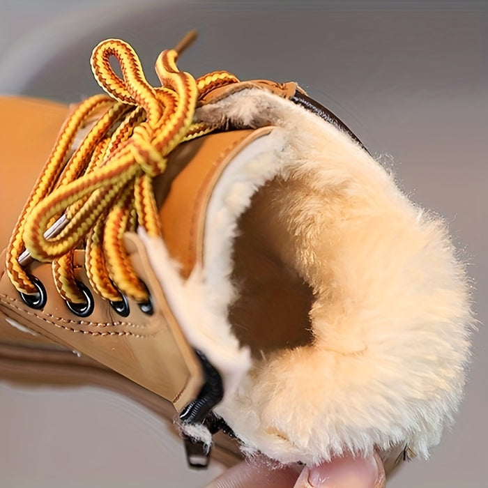 Wasserfeste Fleece-Herbststiefel für Jungen – Mit Warmfutter & Profilsohle