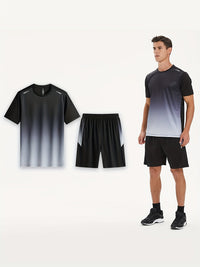 Atmungsaktives Sport-Set für Herren mit T-Shirt und Shorts - PowerMove