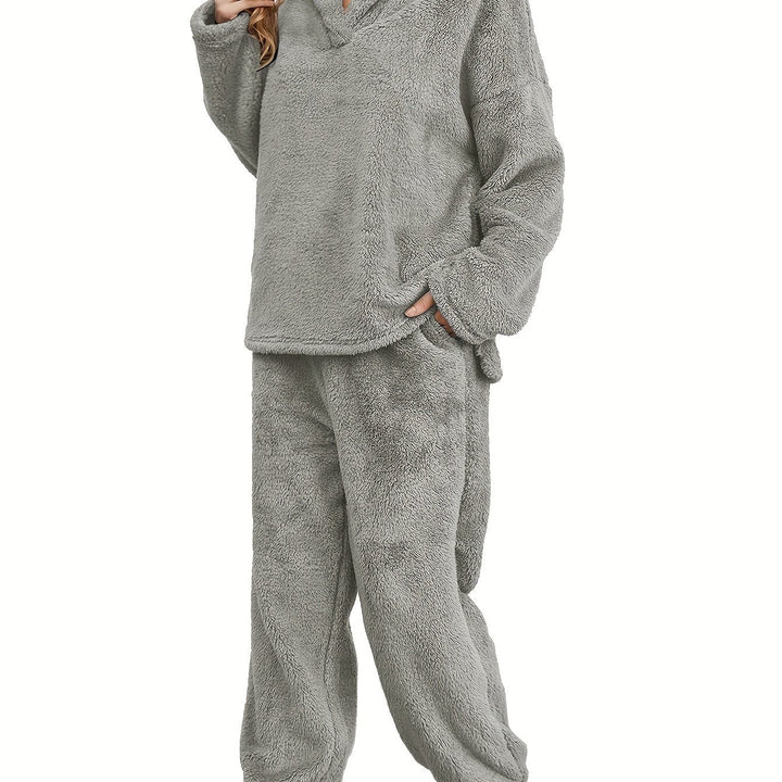 Warme Coral Fleece Damen Loungewear Set – Fenna