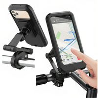Smartphone-Halterung Fahrrad, schwarz, verstellbar, robust, GPS-Navigation, einfache Montage