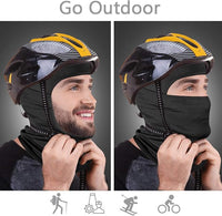Schwarz-gelber Fahrradhelm mit abnehmbarem Gesichtsschutz, ideal für Outdoor-Aktivitäten.