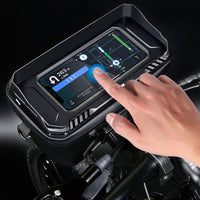 Smartphone-Halterung Fahrrad, wasserdicht, Touchscreen, GPS-Navigation, Schwarz, Outdoor-Zubehör