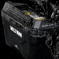 Wasserdichte Fahrradlenkertasche Wild Man, schwarz, robust, für Outdoor-Aktivitäten.