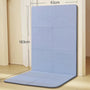 Faltbare Yogamatte, dick, blau, 183x61cm, ideal für Yoga, Pilates, Meditation, Reisen.